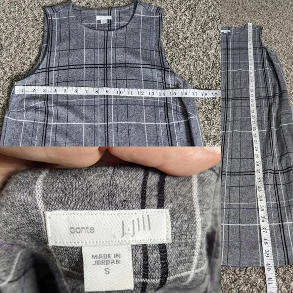 J Jill Ponte grey knit dress S - Picture 7 of 10